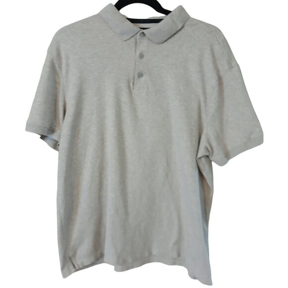 Calvin Klein Other - Calvin Klein Polo XL Liquid Touch Gray 100% Cotton Short Sleeve Soft Slit Golf